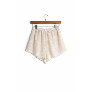 WeWoreWhat White Lace Boxer Shorts Size Small